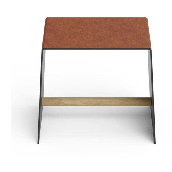 Kovinski stolček v konjak rjavi barvi Bull – LIND DNA