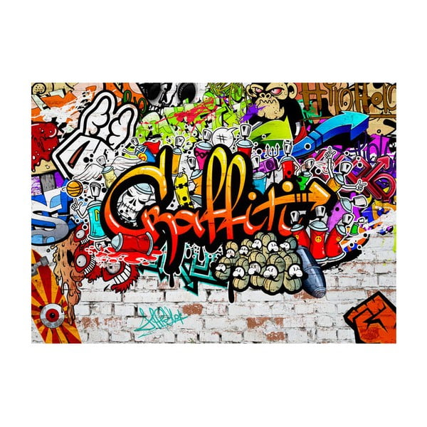 Tapeta velikega formata Bimago Colourful Graffiti, 400 x 280 cm