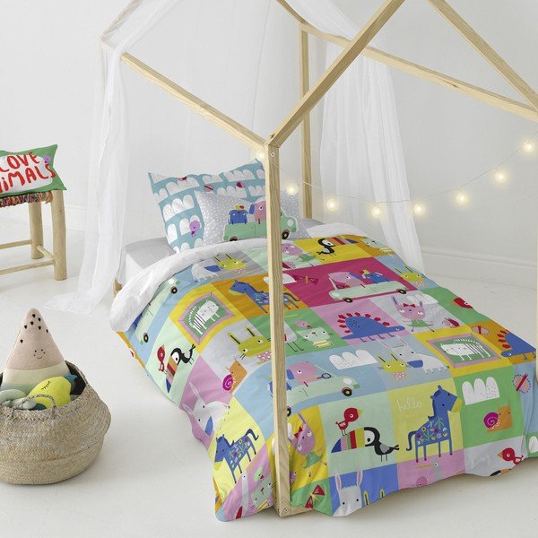 Otroška bombažna posteljnina Moshi Moshi Patchwork, 140 x 200 cm-image-4