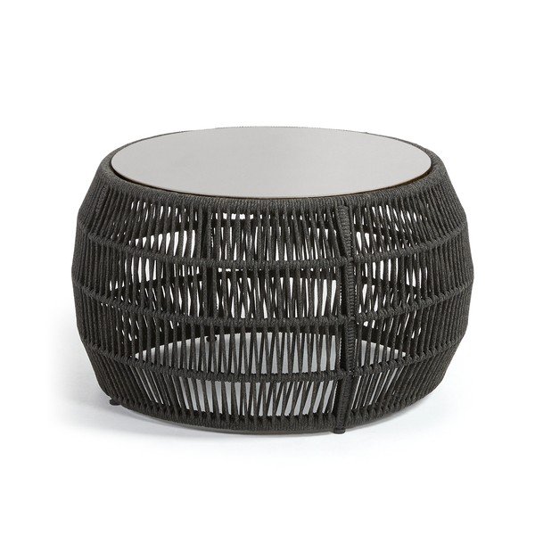 Temno siva mizica La Forma Program, Ø 70 cm