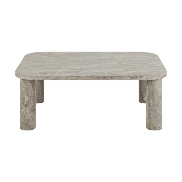 Svetlo siva mizica v marmornem dekorju 75x100 cm Solano – Actona-image-3