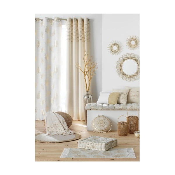 Bež bombažna zavesa 140x240 cm Golden Sunset – douceur d'intérieur-image-3