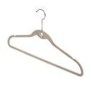 Komplet 3 bež obešalnikov Domopak Velvet