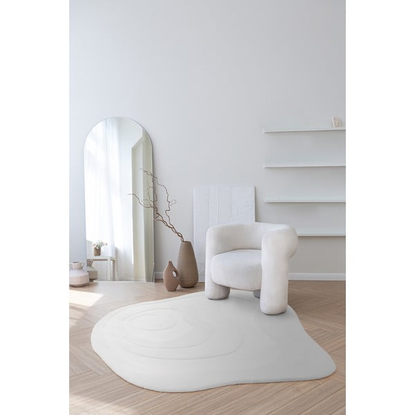 Bela volnena preproga 150x150 cm Olsen – Asiatic Carpets-image-1