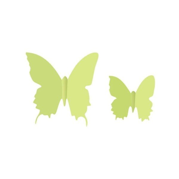 Komplet 12 v temi svetlečih 3D nalepk Ambiance Butterflies-image-2