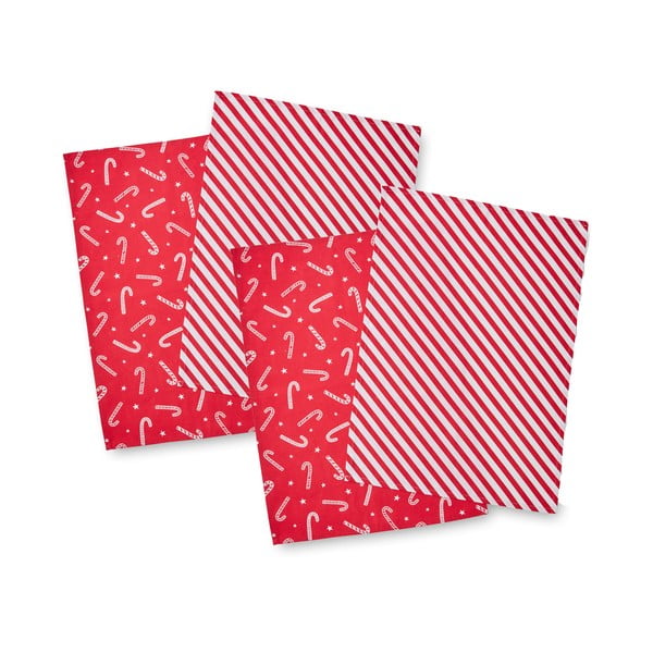Bombažne kuhinjske krpe z božičnim motivom v kompletu 4 ks 50x70 cm Candy Cane – Catherine Lansfield-image-2