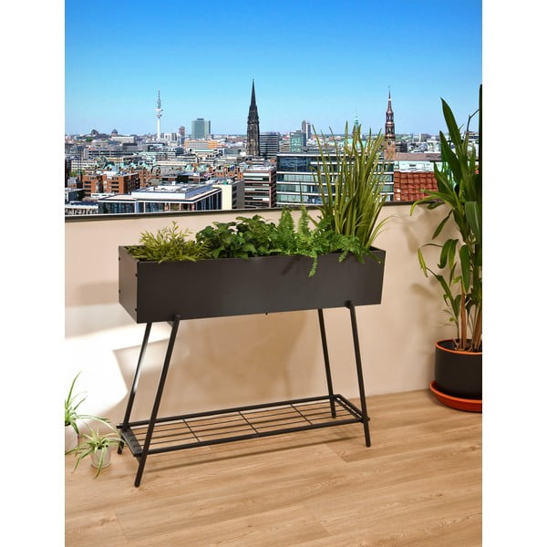 Jeklen dvignjen cvetlični lonec 30 cm Jasmine – Garden Pleasure-image-1