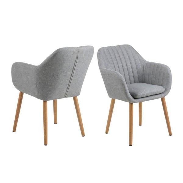 Svetlo siv jedilni stol Actona Emilia-image-3