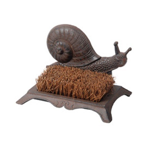 Litoželezna ščetka za čiščenje čevljev z motivom polža Esschert Design-image-1