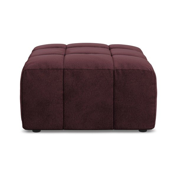 Bordo rdeč žameten tabure Aloha – Makamii