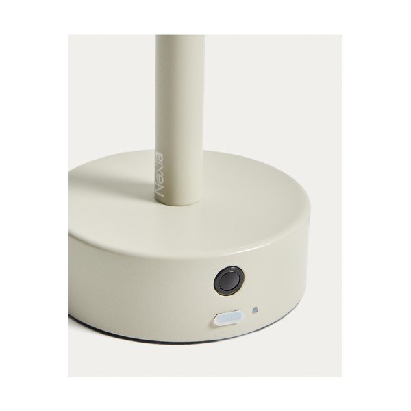 Slonokoščena kovinska LED namizna svetilka (višina 30 cm) Bow – Kave Home-image-4