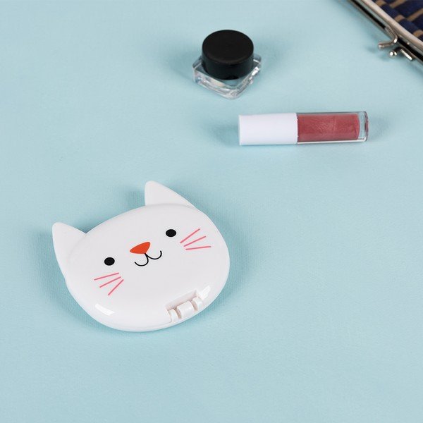 Kozmetično povečevalno ogledalo 7,5x8 cm Cookie the Cat – Rex London-image-1