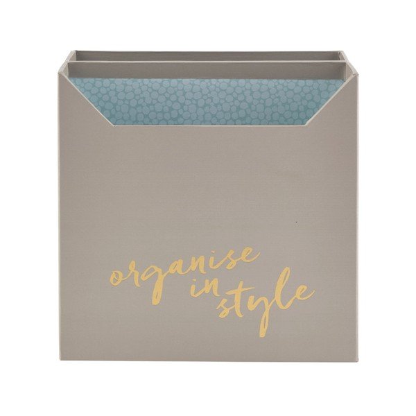 Sivi organizator pisalne mize Busy B Filing Box