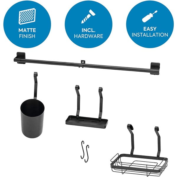 Črn stenski organizator iDesign Austin-image-2