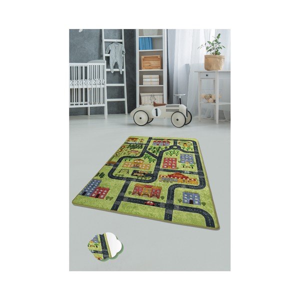 Otroška preproga  Green Small Town, 140 x 190 cm-image-1