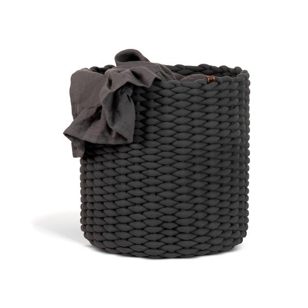 Tekstilna košara ø 40x40 cm Peach Skin Round XL – Bigso-image-4