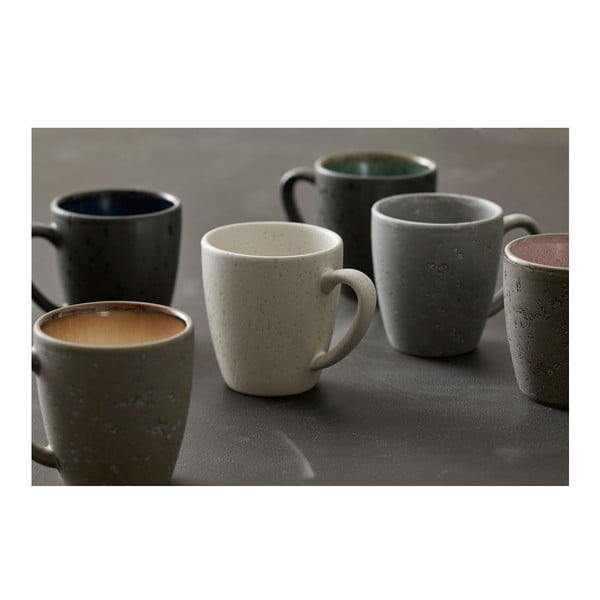 Zelena/črna keramična skodelica 190 ml Gastro Green/Black – Bitz-image-1