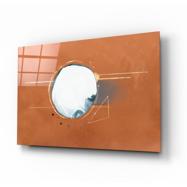 Steklena slika Insigne Abstract Cinnamon, 72 x 46 cm