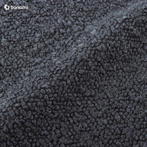 Temno siv tabure iz tkanine bouclé Molino – Micadoni Home-image-3
