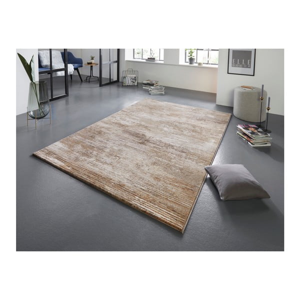 Rjava in krem preproga Elle Decoration Arty Trappes, 160 x 230 cm-image-1