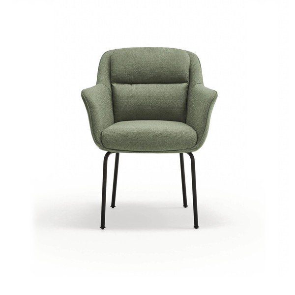 Zelen oblazinjen jedilni stol z nasloni za roke Sadira – Teulat-image-2