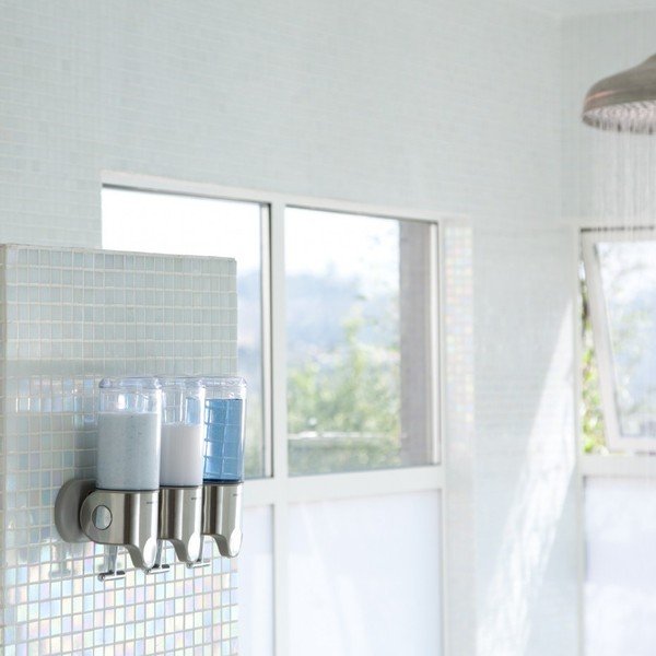 Stenski razpršilnik za milo iz nerjavečega jekla v srebrni barvi 1,32 l - simplehuman-image-3