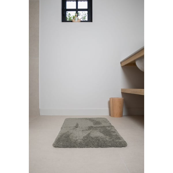 Rjava nedrseča kopalniška preproga Tiseco Home Studio Jule, 60 x 60 cm-image-1