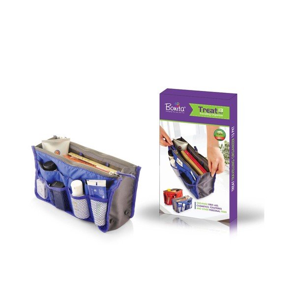 Modri potovalni organizator z 9 žepi Domopak-image-1