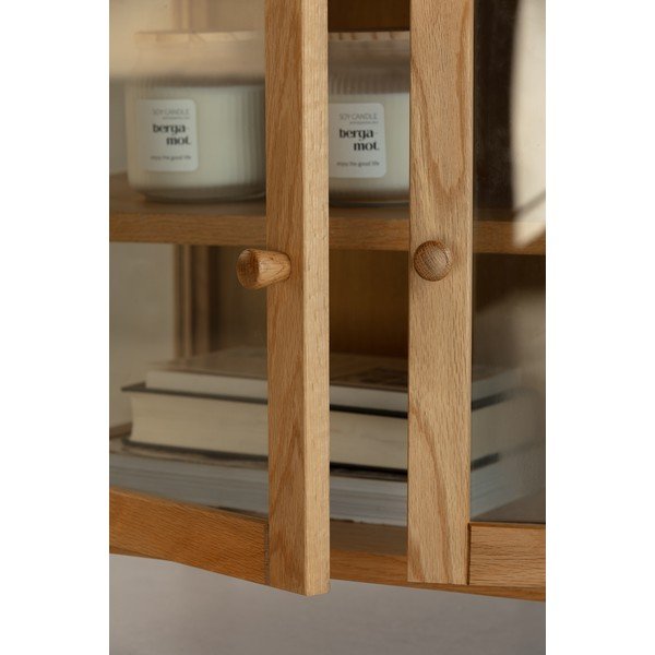 TV omarica v hrastovem dekorju v naravni barvi 160x50x40 cm Ceci – MOME-image-2