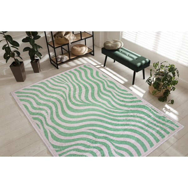 Zelen pralen tekač 80x200 cm Green Zebra – Vitaus-image-1