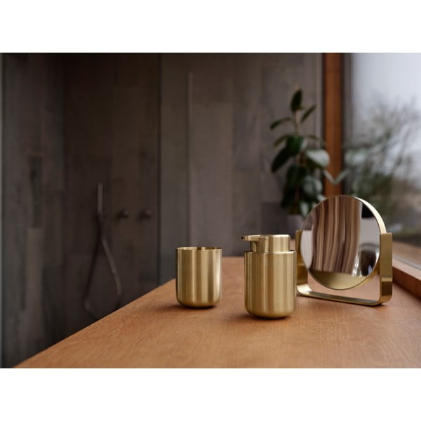 Medeninast lonček za zobne ščetke iz nerjavečega jekla Ume Brass – Zone-image-1