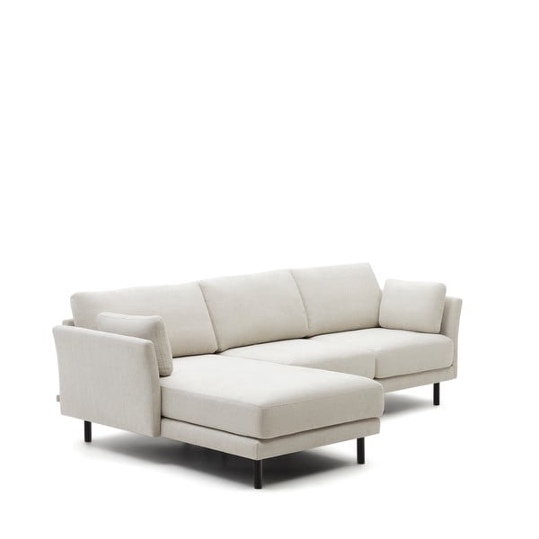 Kremno bela kotna sedežna garnitura Gilma – Kave Home-image-2