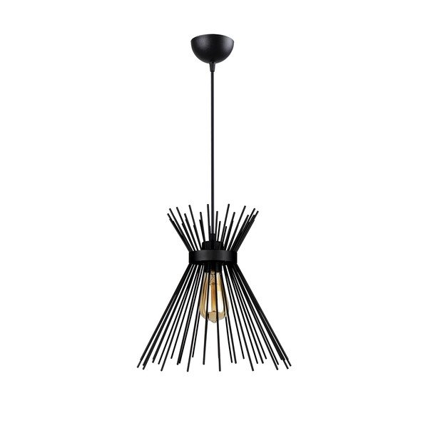 Črna kovinska viseča svetilka Izmir - Squid Lighting-image-2