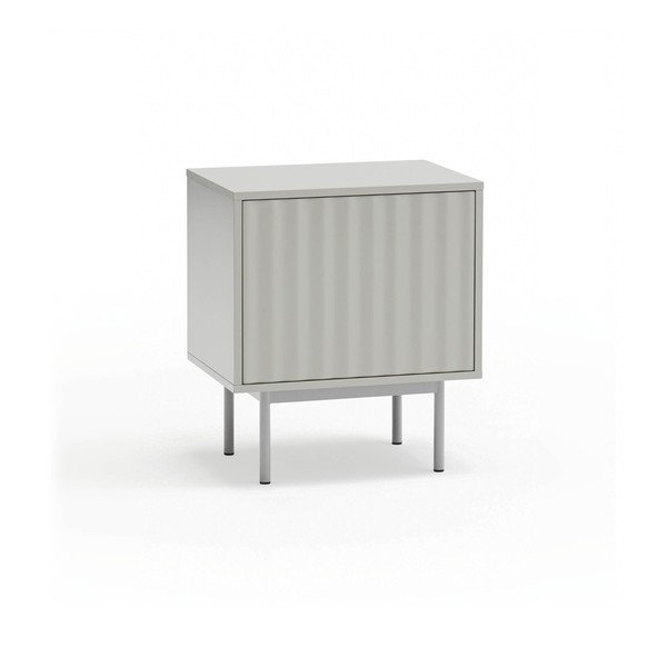 Svetlo siva nočna omarica v mat dekorju Sierra – Teulat-image-2