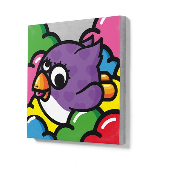 Betonska slika Lyon Béton  Volante Violette, 50 x 50 cm-image-1