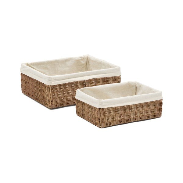 Košare v kompletu 2 ks iz ratana 28x20x10 cm Indali – Kave Home