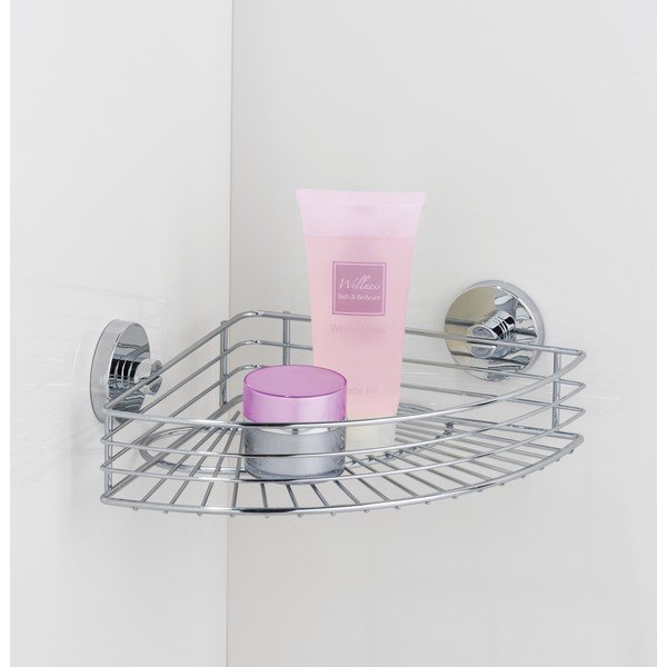 Komplet pripomočkov za kopalnico v srebrni barvi z namestitvijo brez vrtanja Bari – Wenko-image-1