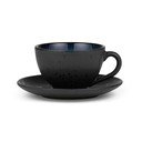 Črno-modra keramična skodelica za kapučino 240 ml Gastro Dark Blue/Black – Bitz