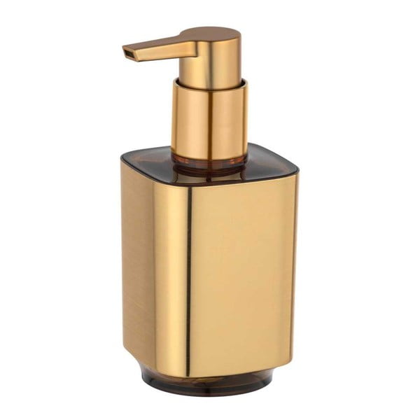 Plastičen komplet pripomočkov za kopalnico v zlati barvi Auron – Wenko-image-3