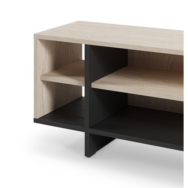Črna TV omarica 160x44x36 cm Cequoia – Marckeric-image-4
