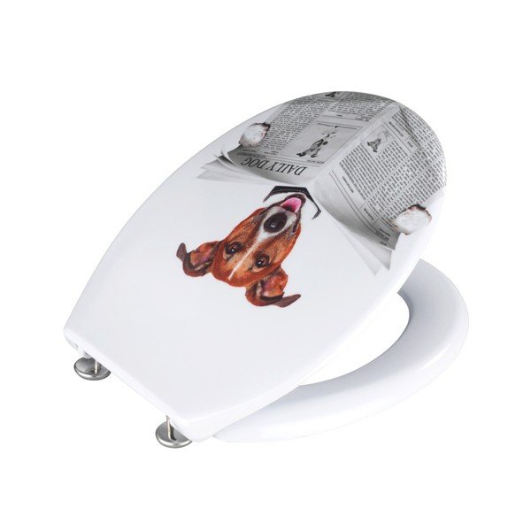 Deska za WC školjko Wenko Daily Dogs, 45 x 38 cm-image-1