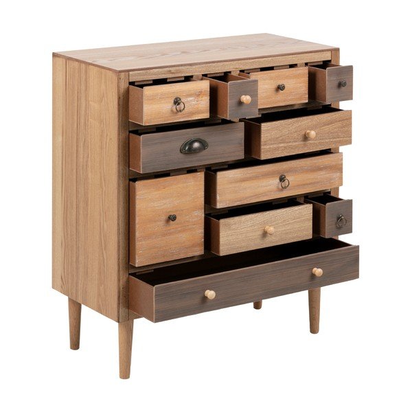 Visoka komoda v jesenovem dekorju 70x81 cm Thais - Actona-image-3