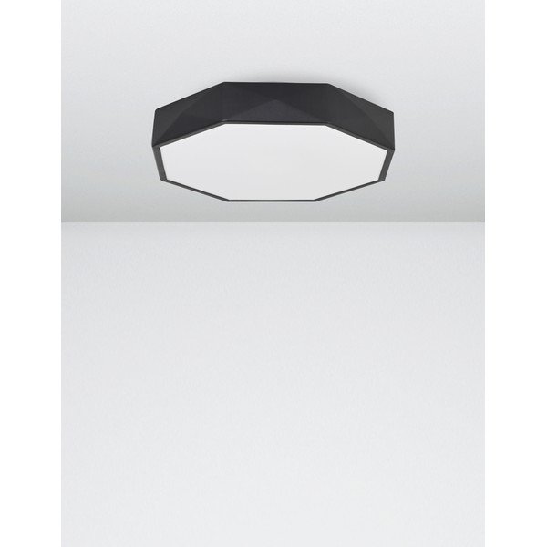 Mat črna aluminijasta LED stropna svetilka Eben – Nova Luce-image-2
