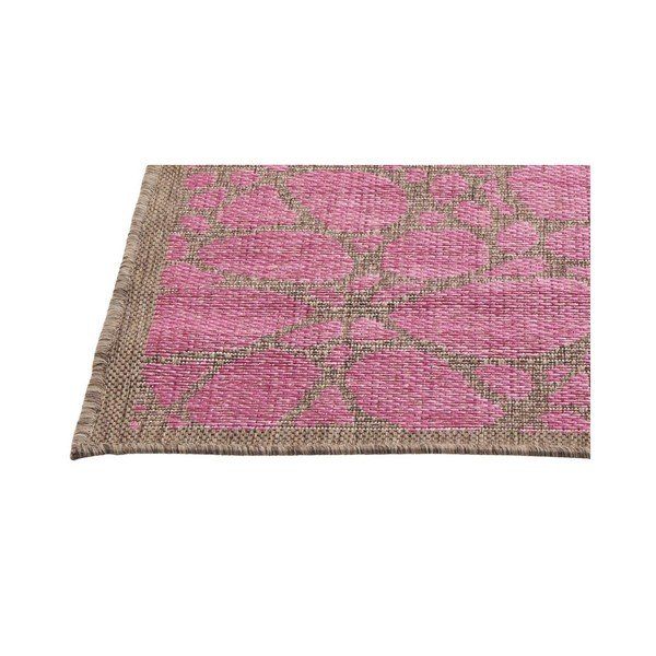 Rožnata zunanja preproga Floorita Fiore, 135 x 190 cm-image-1