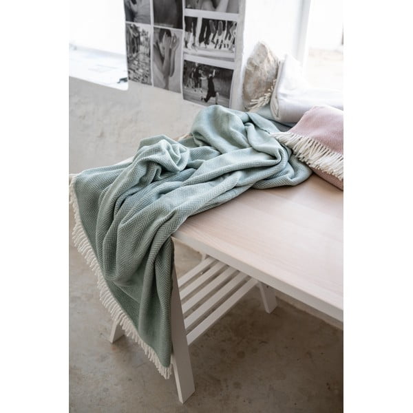 Zelena pletenina z bombažem Euromant Skyline, 140 x 160 cm-image-4