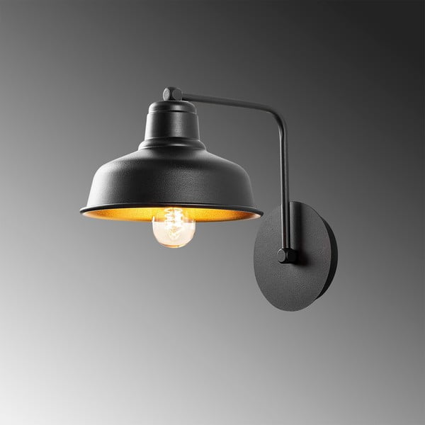 Črna stenska svetilka Berceste – Opviq lights-image-3