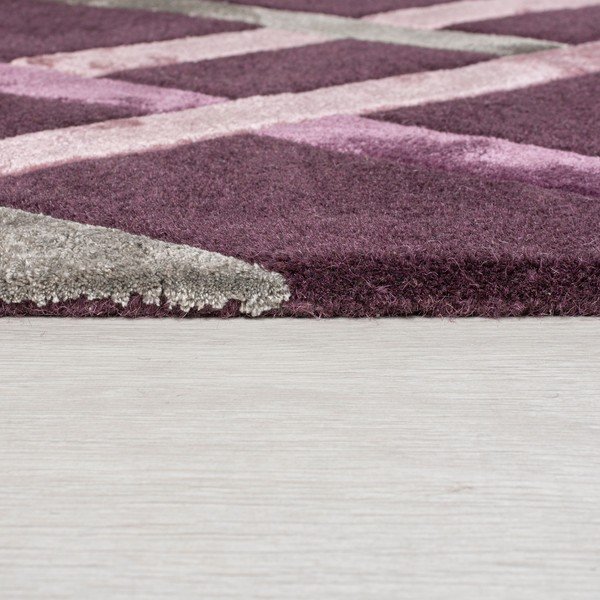 Vijolična preproga iz viskoze Flair Rugs Trellis, 160 x 230 cm-image-3
