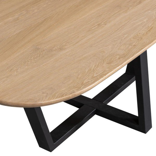 Jedilna miza s hrastovo mizno ploščo 100x220 cm Tablo – WOOOD-image-3