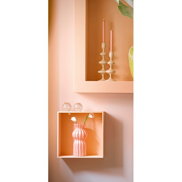 Rožnata steklena vaza (višina 28 cm) Terento – Light & Living-image-1