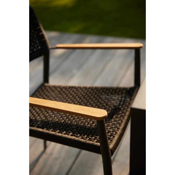 Antracitno siv kovinski vrtni stol Ray – Diphano-image-3